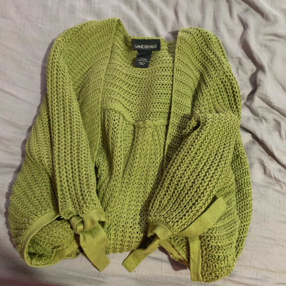 Cover up crop sweater open front